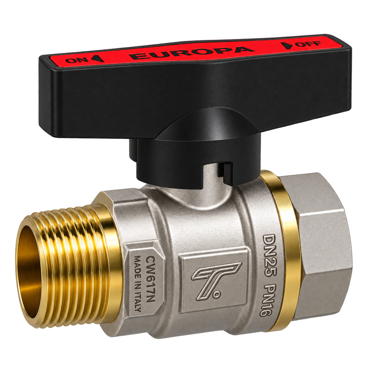 Brass Ball Valve 123 Butterfly Handle Brass Ball Valve 123 M/F Butterfly Handle - Image 1