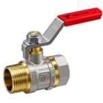 Brass Ball Valve 115 M/F Plate Handle