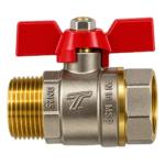 Brass Ball Valve 115 M/F Butterfly Handle