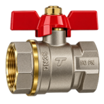 Brass Ball Valve 115 F/F Butterfly Handle