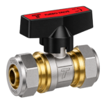 Brass Compression Ball Valve 123 Butterfly Handle
