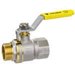 Brass Gas Ball Valve Plate Handle M/F