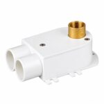 Pex Pipe Double WallPlate Elbow With Plastic Cover