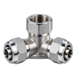 Pex Al Pex Elbow Double Wall Plate Female