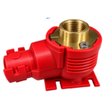 Pex Female Wall Elbow With Extension & Plastic Cover Red