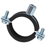Pipe Clips With Rubber 8mm & 10mm