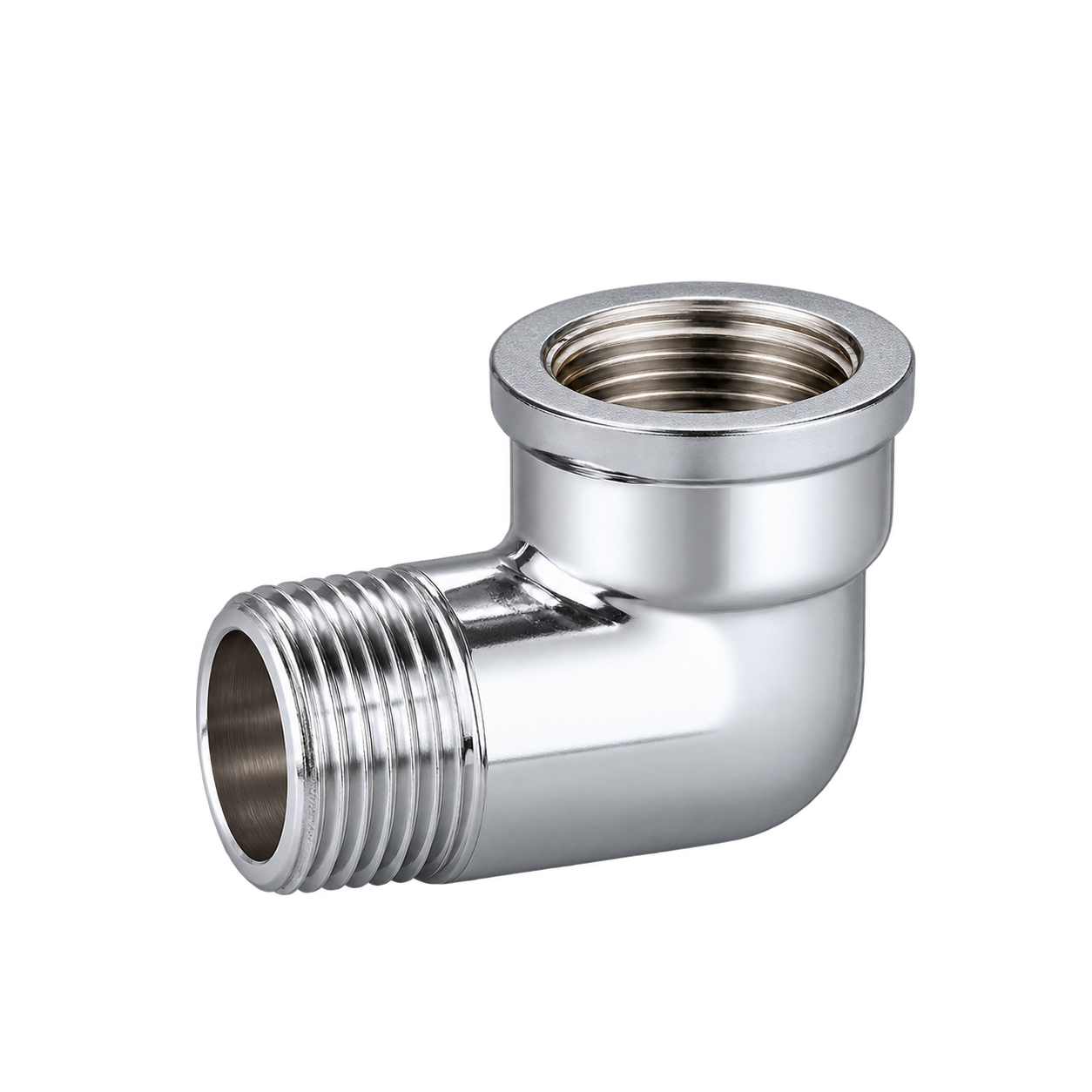 nICKEL Male To Female Equal Nickel Elbow M/F - Image 1
